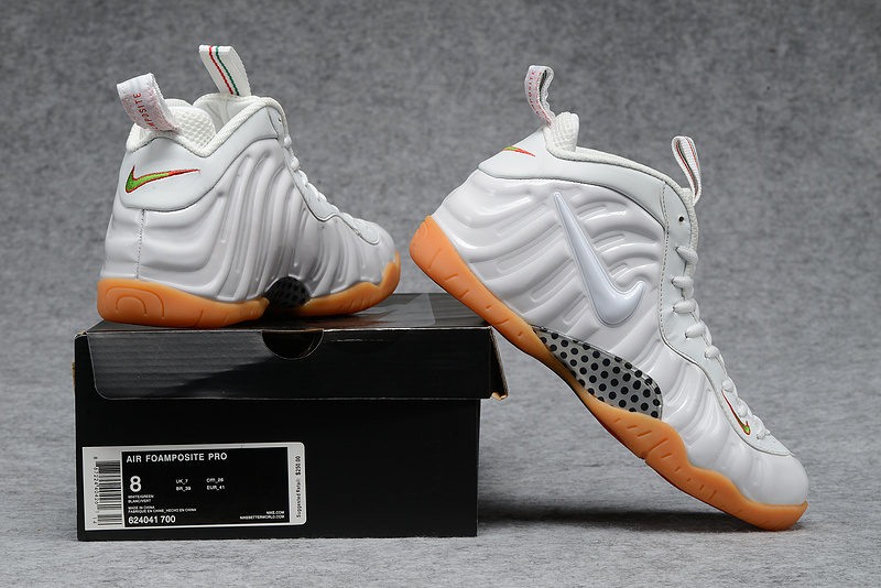 Nike Air Foamposite Pro White Orange Shoes